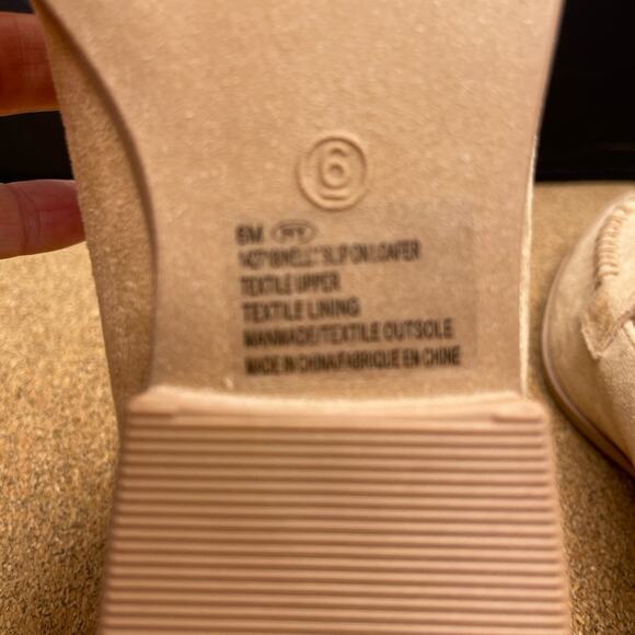Maurices tan faux suede preppy ruffle slip on flats 6 - Picture 9 of 10